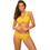 Marko Bikini Set με Ενίσχυση Κίτρινο M-658
