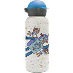 Laken Space Robot Παιδικό Μπουκάλι Αλουμινίου BPA Free Λευκό 450ml L4SP