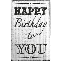 Σφραγίδα ξύλινη COLOP Vintage HAPPY BIRTHDAY 68x40mm