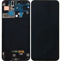 Samsung Οθόνη με Μηχανισμό Αφής και Πλαίσιο για Galaxy A50 (Μαύρο)Κωδικός: 18542045