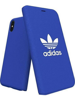 Adidas Booklet Case Canvas Back Cover Blue (iPhone X / Xs)