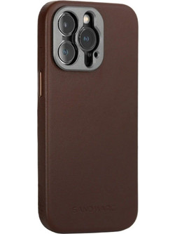 Sandmarc Pro Leather Case for iPhone 14 Pro Brown