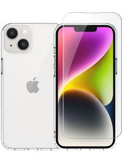 Redshield iPhone 15 TPU Case & Tempered Glass Σετ - Θήκη Κινητου & Προστατευτικό Οθόνης
