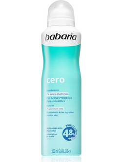 Babaria Cero Αποσμητικό Spray 48h Χωρίς Αλουμίνιο 200ml