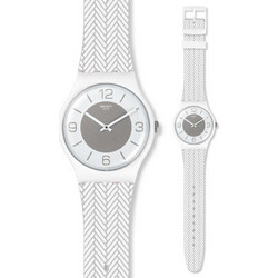 Swatch Γυναικείο Ρολόι με Γκρι Καουτσούκ Λουράκι SUOW131
