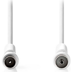 Nedis Καλώδιο Κεραίας Coax Male to Coax Female 3m White CSGL40020WT30