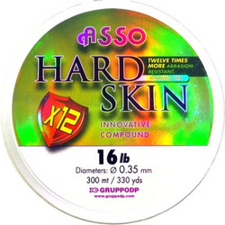 Asso Πετονιά Hard Skin Σιλικόνη 300m Λευκή O 0.40mm