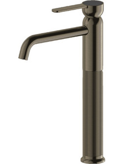 Armando Vicario Lumiere Μπαταρία Νιπτήρος Υψηλή με βαλβίδα clic-clac Black Brushed 516041-410