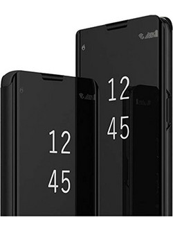 Θήκη Huawei P Smart Pro / Honor Y9S Smart Cover Clear View Standing Cover -Black