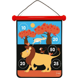 Scratch Μαγνητικός Στόχος 2 Όψεων με Βελάκια Medium Safari 40x31εκ