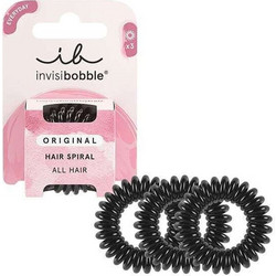 Invisibobble Everyday Original True Black Σπιράλ Λαστιχάκια Μαύρο 3τμχ