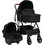 vidaXL Καρότσι Μωρού 3 σε 1 Anthracite Black 10330