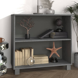 vidaXL Ντουλάπι HAMAR Σκ. Γκρι 85 x 35 x 80 εκ. από Μασίφ Ξύλο Πεύκου 340502