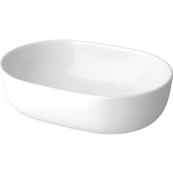 Cersanit Moduo Oval Επικαθήμενος Νιπτήρας Μπάνιου Οβάλ Πορσελάνης 50x36cm Λευκός OVM503