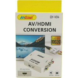 Andowl QY-V04 Μετατροπέας RCA female σε HDMI female Λευκό