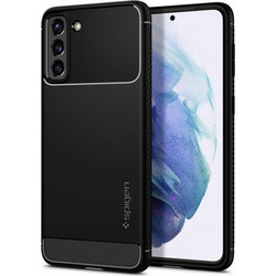 Spigen Rugged Armor Silicone Back Cover Matte Black (Galaxy S21)