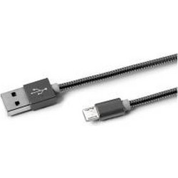 Καλώδιο Micro USB Celly USBMICROSNAKEDS Μαύρο