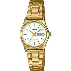 Casio Γυναικείο Ρολόι με Χρυσό Μεταλλικό Μπρασελέ LTP-V006G-7BUDF