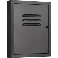 Κλειδοθήκη Alicia 2180102 23x5x28cm Black Mirrors & More Μέταλλο