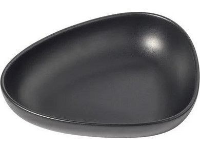 Πιάτο Βαθύ Curve Lunch Stoneware Μαύρο 22x19x5cm LIND DNA