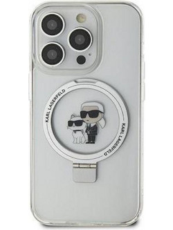 Θήκη κινητού Karl Lagerfeld for iPhone 11 / Xr 6.1" White Hardcase Ring Stand Karl&Choupette MagSafe