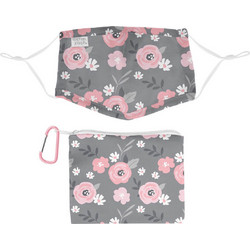 Stephen Joseph Παιδική Μάσκα Floral + Θήκη SJ122245 1τμχ
