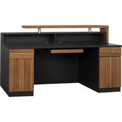 HomeMarkt Supreme Γραφείο Reception Ξύλινο 200x62x104cm HM2362