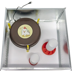 Starter Kit Πουλερικών Copele με Θερμαντήρα 220V/36W για Κοτοπουλάκια, Διαστάσεων:61,5x61,5x41,3cm