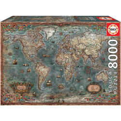 Puzzle Educa Historicalcium World Map 8000 Κομμάτια