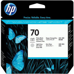 HP 70 Photo Black & Light Grey Πακέτο 2 Μελανιών Εκτυπωτή Inkjet C9407A