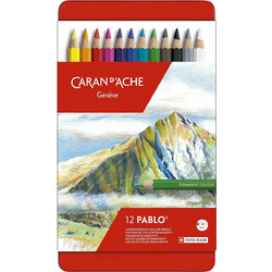 Caran d'Ache Pablo Κασετίνα Ξυλομπογιές Σετ 12τμχ