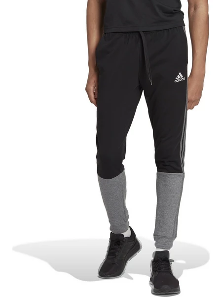 adidas Men's Essentials Warm-Up Tapered 3-Stripes Track Pants H46108