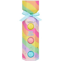 BUBBLE T COSMETICS Rainbow Bath Bomb Fizzer Cracker Gift Set 3 x 180g