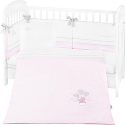 KikkaBoo Dream Big Σετ Κούνιας 70x140cm Pink 6τμχ