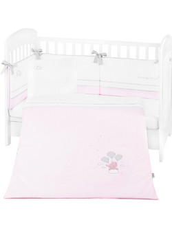 KikkaBoo Dream Big Σετ Κούνιας 70x140cm Pink 6τμχ