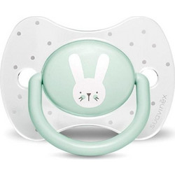 Suavinex Ορθοδοντική Πιπίλα Σιλικόνης 0-6m Hygge Rabbit Green