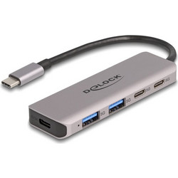 DeLOCK 64239 USB Hub 3.0 USB-C με 5 Θύρες USB-A / USB-C
