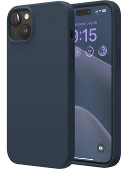 Θήκη Rubber Ενισχυμένης Σιλικόνης για iPhone 15 Σκούρο Μπλε
