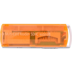 USB 2.0 Multi Card Reader 480 Mbps, Support SD/MMC, MS, TF, M2 Card OEM Πορτοκαλί