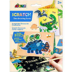 Avenir Ευχετήριες Κάρτες Scratch 4 Greeting Card Dino