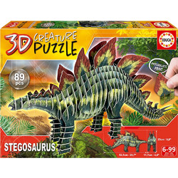 Παιδικό Puzzle Educa 3D Δεινόσαυρος Στεγόσαυρος 82 Κομμάτια