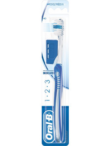 Oral-B 1-2-3 Indicator Medium 40 Οδοντόβουρτσα Μπλε