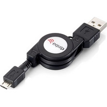Equip Micro USB - USB 2.0 Cable Roll M/M 1m Black 128595