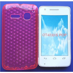 Θήκη TPU Gel Diamonds για Alcatel One Touch S'Pop OT 4030d Ρόζ (OEM)