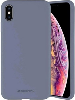 GOOSPERY SILICONE CASE FOR IPHONE X/XS (LAVENDER GREY)