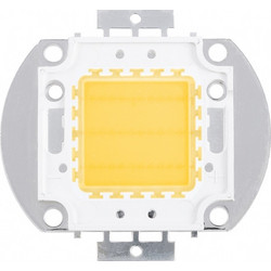 GloboStar 73764 Υψηλής Ισχύος LED COB BRIDGELUX 30W 2400lm DC 28-32V - Μ5.5 x Π5.2 x Υ0.4cm - Θερμό Λευκό 2700K