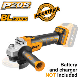 Ingco CAGLI201158 Γωνιακός Τροχός Μπαταρίας 20V 125mm Solo