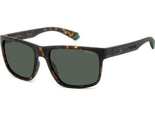Polaroid Eyewear PLD2157S HGC/UC Ανδρικά Γυαλιά Ηλίου Τετράγωνα Μεταλλικά Μαύρα με Μαύρο Polarized Φακό