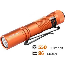 Acebeam POKELIT AA Orange Επαναφορτιζόμενος Φακός Αδιάβροχος IP68 550lm