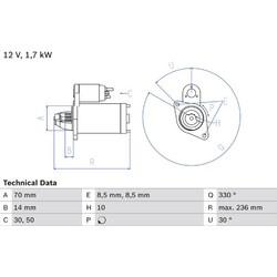 Bosch Μίζα - 0 986 018 180